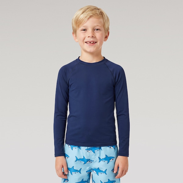 Camiseta Manga Longa Oxer UV - Infantil | Cor: AZUL ESCURO | Tamanho: 8