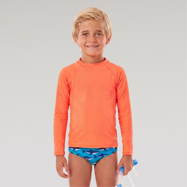 Camiseta Manga Longa Oxer UV - Infantil | Cor: LARANJA | Tamanho: 12