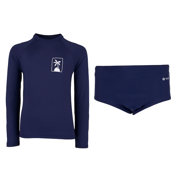 Conjunto Infantil Oxer Camiseta Manga Longa + Sunga com Proteção UV Menino