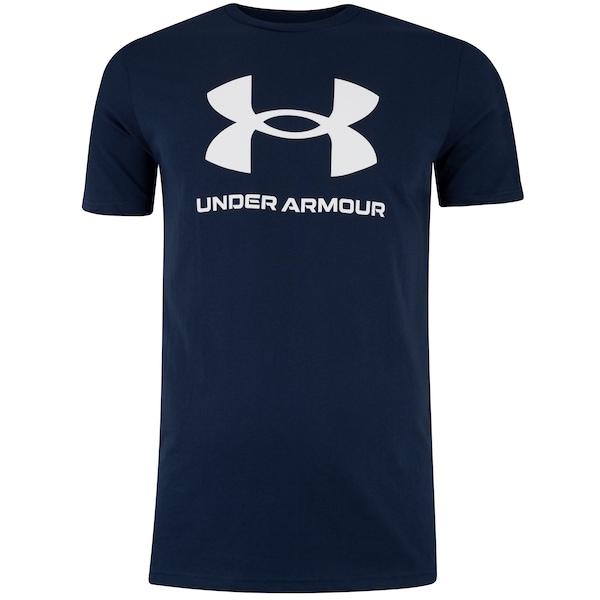 Vista 2 Camiseta Under Armour Sportstyle Masculina BRANCO/PRETO Under Armour BRANCO/PRETO
