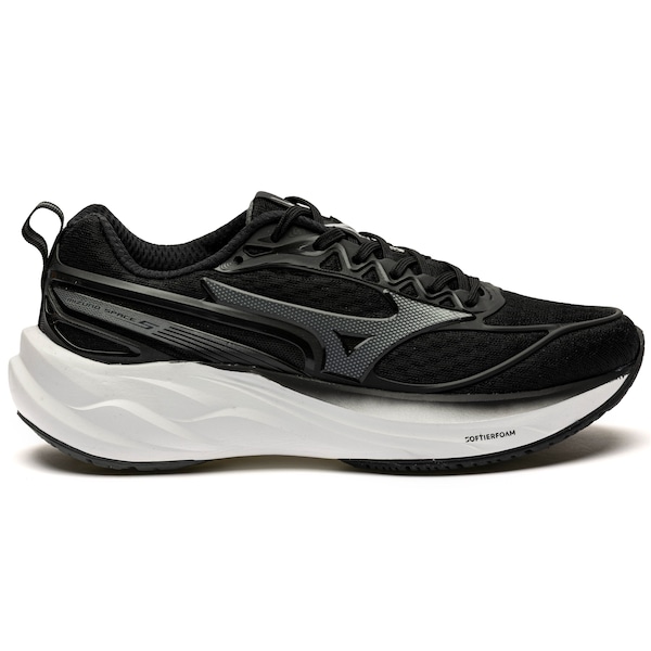Vista 2 Tênis Júnior Mizuno Space 5 PRETO/BRANCO Mizuno PRETO/BRANCO