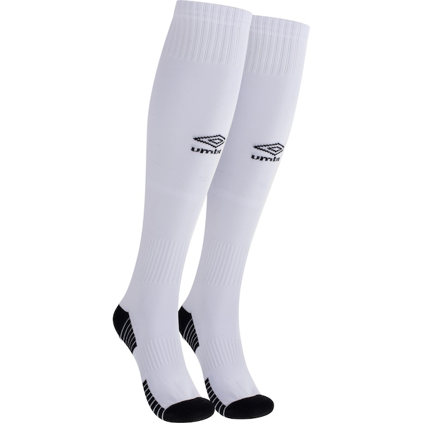 Meião Umbro Team Adulto | Cor: BRANCO | Tamanho: 39-44