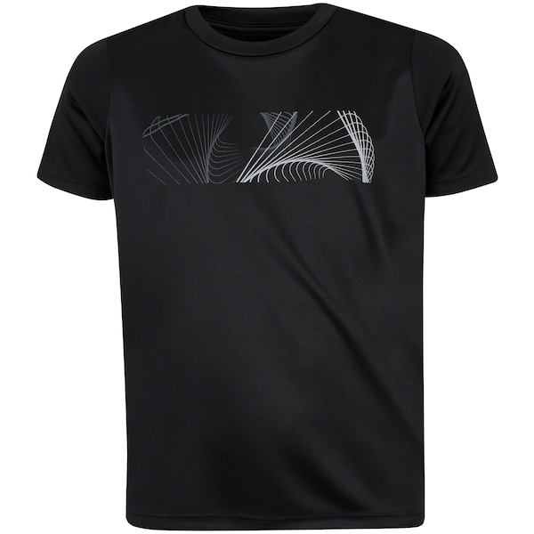 Camiseta Oxer Treino Estampada Juvenil | Cor: PRETO | Tamanho: 8