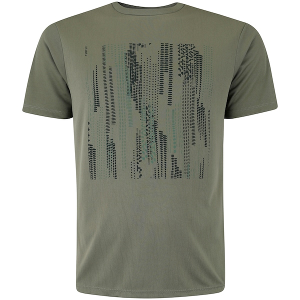 Camiseta Oxer Estampada Masculina | Cor: VERDE ESCURO | Tamanho: P