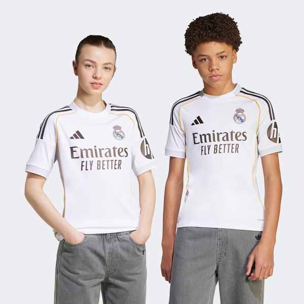 Vista 3 Camisa do Real Madrid 25/26 Torcedor adidas Juvenil BRANCO Adidas BRANCO