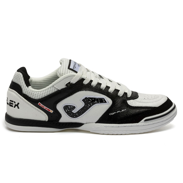 Vista 2 Chuteira Futsal Adulto Joma Top Flex BRANCO/PRETO Joma BRANCO/PRETO