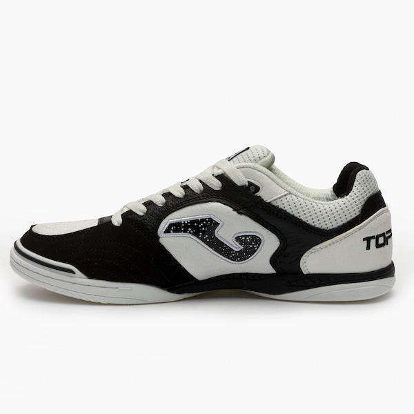 Vista 3 Chuteira Futsal Adulto Joma Top Flex BRANCO/PRETO Joma BRANCO/PRETO