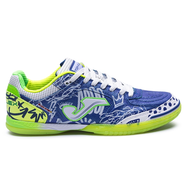 Vista 2 Chuteira Futsal Adulto Joma Top Flex Pito AZUL Joma AZUL