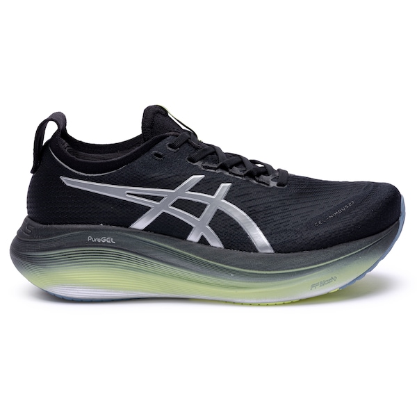 Vista 2 Tênis Masculino ASICS Gel-Nimbus 27 Luxe PRETO/CINZA ASICS PRETO/CINZA