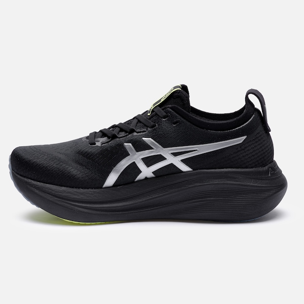 Vista 3 Tênis Masculino ASICS Gel-Nimbus 27 Luxe PRETO/CINZA ASICS PRETO/CINZA