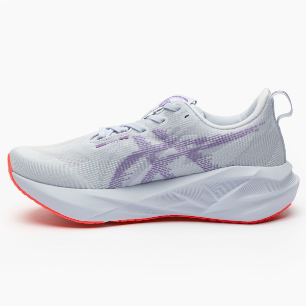 Vista 3 Tênis Masculino ASICS Novablast 5 Tokyo AZUL CLA/ROXO ASICS AZUL CLA/ROXO
