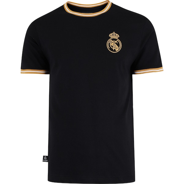 Vista 2 Camiseta do Real Madrid Balboa Algodão Masculina PRETO Balboa PRETO