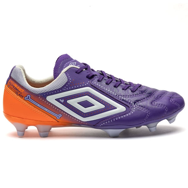 Vista 2 Chuteira de Campo Adulto Umbro Adamant Master Class Pro Edição DLM Dia de los Muertos ROXO/LARANJA Umbro ROXO/LARANJA