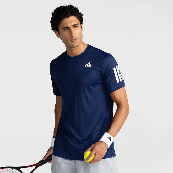 Camiseta adidas Club 3 Listras - Masculina