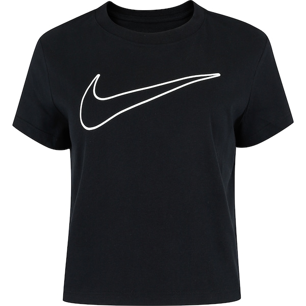 Camiseta Nike Sportswear Club Feminina | Cor: PRETO | Tamanho: P