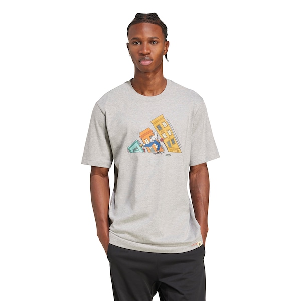 Vista 2 Camiseta adidas Doodle Hunt Skate Masculina VERDE ESCURO Adidas VERDE ESCURO