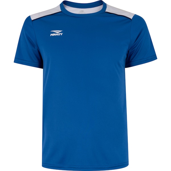 Camiseta Penalty Shoulder Masculina | Cor: AZUL/BRANCO | Tamanho: GG