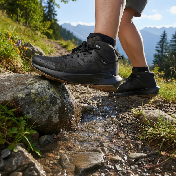 Vista 3 Bota Masculina Salomon Elixir Tour Mid PRETO Salomon PRETO