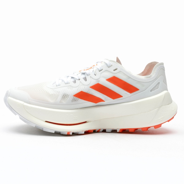 Vista 3 Tênis Masculino adidas Terrex Agravic Speed Ultra Trail Running BRANCO/LARANJA Adidas BRANCO/LARANJA