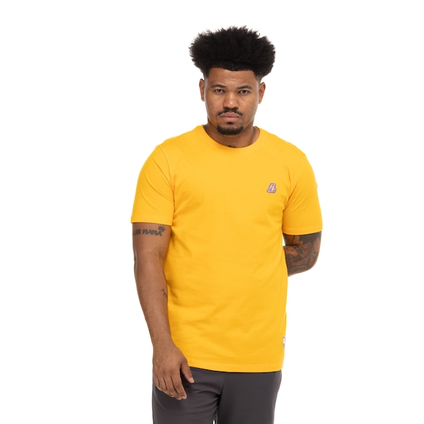 Camiseta do Los Angeles Lakers NBA Minipatch N0510 Masculina