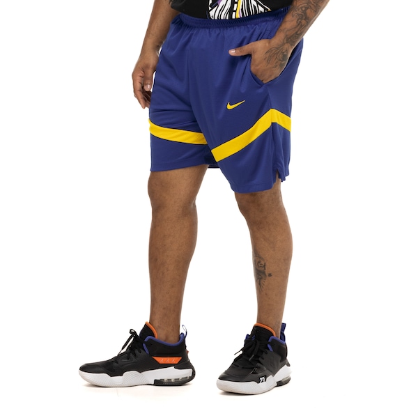 Vista 2 Bermuda do Golden State Warriors NBA Nike Dri-FIT Icon Edition 8IN Masculina AZUL Nike AZUL