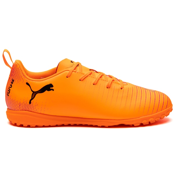 Vista 2 Chuteira Society Júnior Puma Future 8 Play LARANJA Puma LARANJA