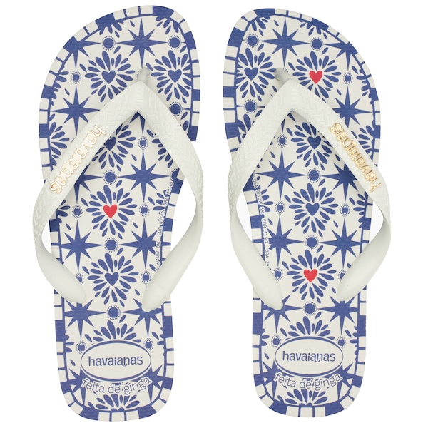 Vista 2 Chinelo Havaianas Adulto Top São Luis BRANCO Havaianas BRANCO