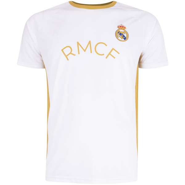 Camiseta Real Madrid Dry Fit Balboa Masculina | Cor: BRANCO | Tamanho: M