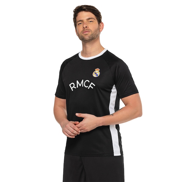 Camiseta Real Madrid Dry Fit Balboa Masculina | Cor: PRETO | Tamanho: P