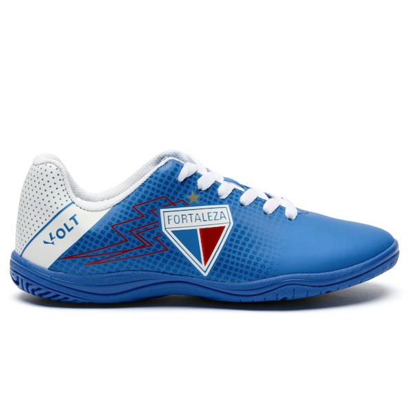 Vista 2 Chuteira Futsal Júnior Volt Fortaleza AZUL Volt AZUL