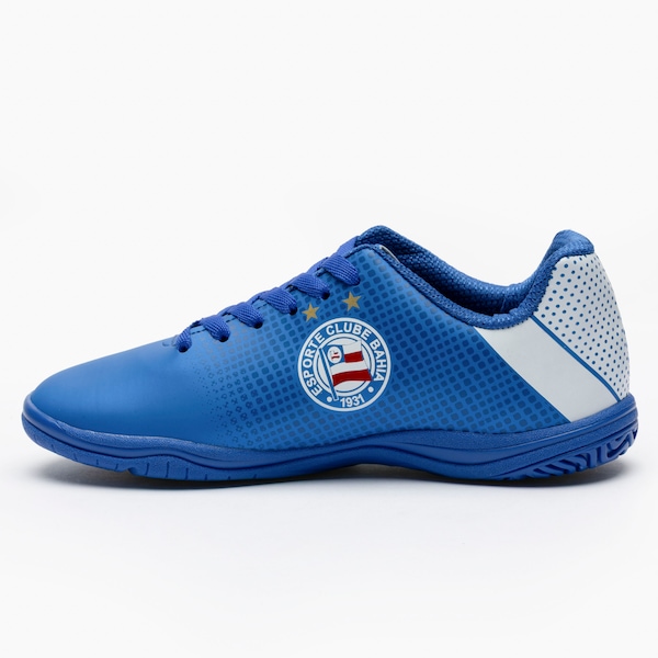 Vista 3 Chuteira Futsal Júnior Volt Bahia AZUL Volt AZUL