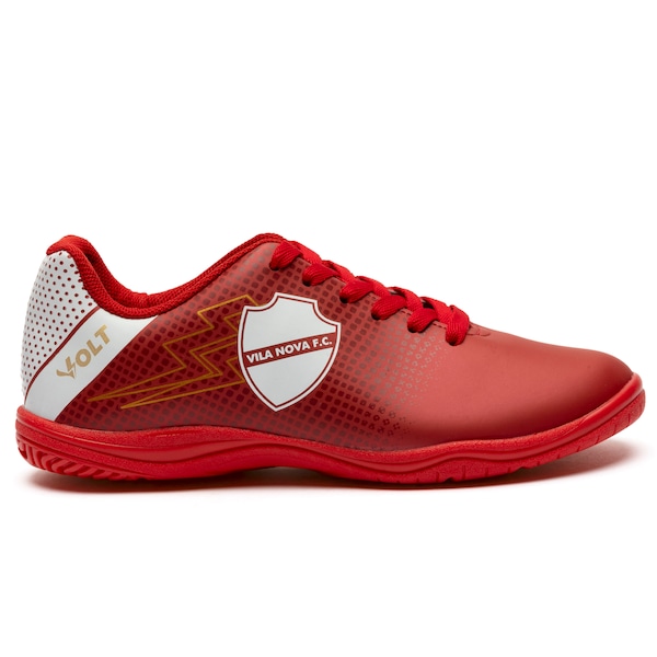 Vista 2 Chuteira Futsal Júnior Volt Vila Nova VINHO Volt VINHO