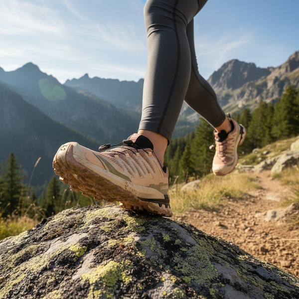 Vista 3 Tênis Feminino Salomon XA Pro 3D V9 ROSA CLA/PRETO Salomon ROSA CLA/PRETO