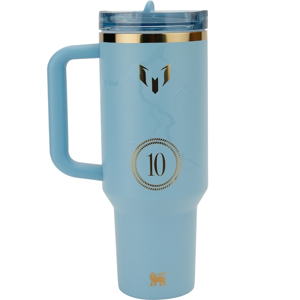 Vista 3 Copo Stanley Quencher Protour Messi 1.18L AZUL CLARO Stanley AZUL CLARO