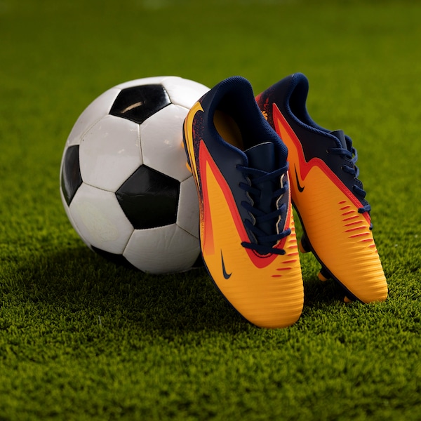 Vista 3 Chuteira de Campo Júnior Nike Phantom 360 Club LARANJA/AZUL ESC Nike LARANJA/AZUL ESC