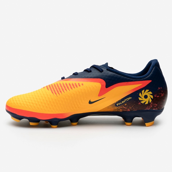 Vista 3 Chuteira de Campo Adulto Nike Phantom 6 Low LARANJA/AZUL ESC Nike LARANJA/AZUL ESC