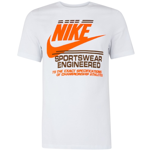 Camiseta Nike Sportswear 6MO Futura Masculina | Cor: BRANCO | Tamanho: M
