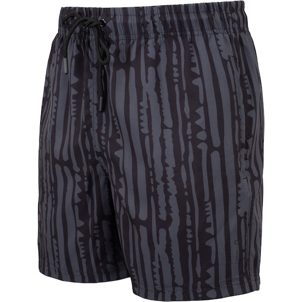 Bermuda Swim Estampado Curto Oxer Masculino | Cor: PRETO | Tamanho: G