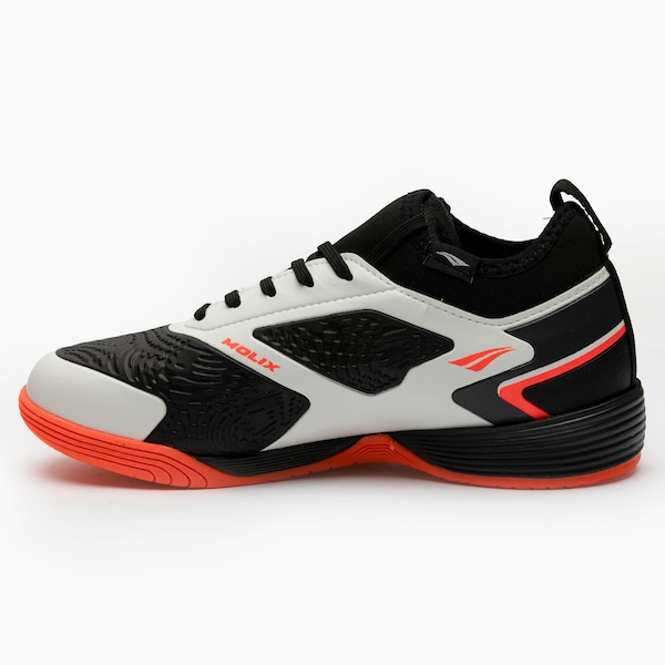 Vista 3 Chuteira Futsal Júnior Penalty Evolution Player Y-1 PRETO/AMARELO Penalty PRETO/AMARELO