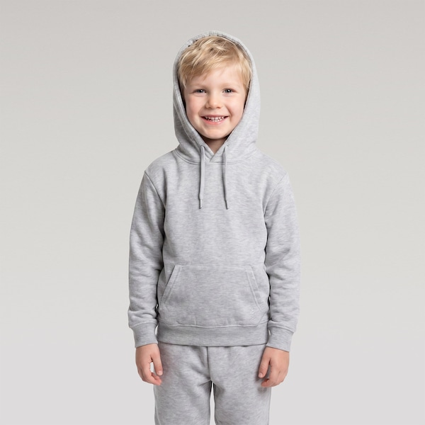 Blusão Moletom Oxer Bex Cap Infantil | Cor: CINZA MESCLA | Tamanho: 4