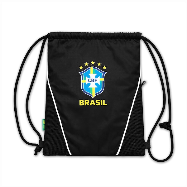 Gym Sack da Seleção do Brasil CBF 26/27 | Cor: PRETO | Tamanho: único