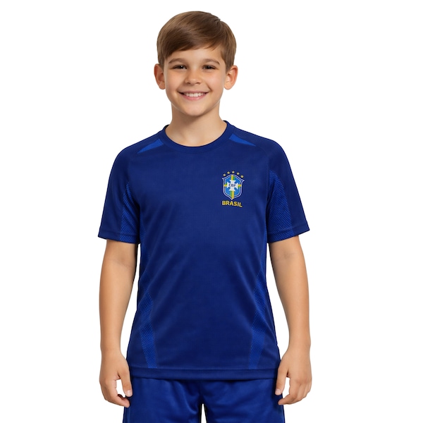 Camiseta da Seleção do Brasil CBF 26/27 Penta Seamless Infantil