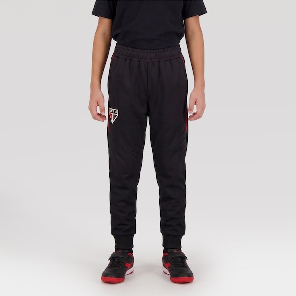 Calça Polytricot São Paulo - Infantil | Cor: PRETO | Tamanho: 8
