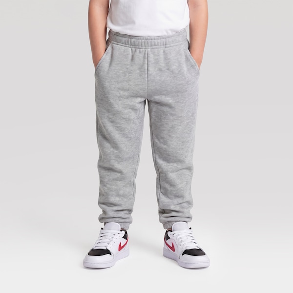 Calça Moletom Oxer Jogger Bolsos Laterais Infantil | Cor: CINZA MESCLA | Tamanho: 8