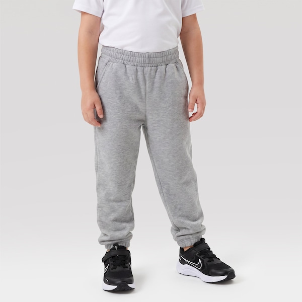 Calça Moletom Oxer Jogger Bolsos Laterais Infantil | Cor: CINZA MESCLA | Tamanho: 14