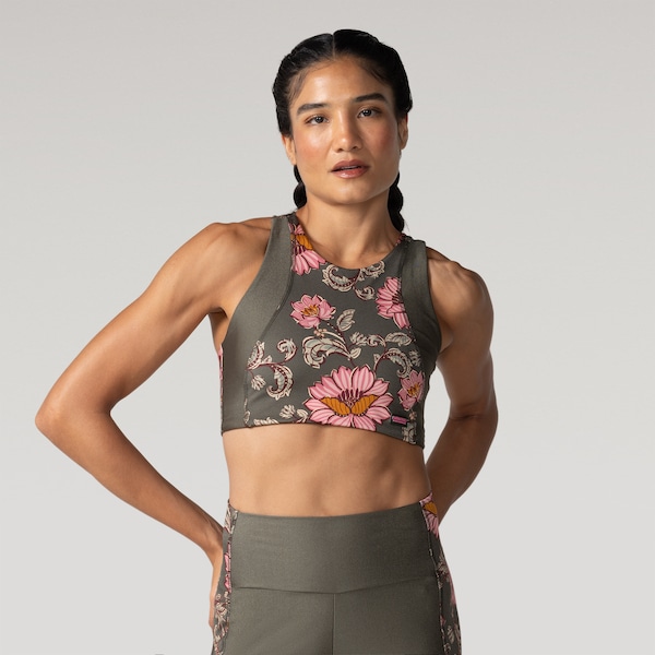 Top Farm Recorte Aurora Floral Feminino