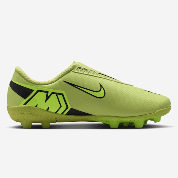 Vista 3 Chuteira de Campo Infantil Nike Mercurial Vapor 16 Club VERDE CLARO/PRETO Nike VERDE CLARO/PRETO