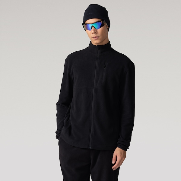 Jaqueta Fleece com Bolsos Nord Masculina | Cor: PRETO | Tamanho: GG