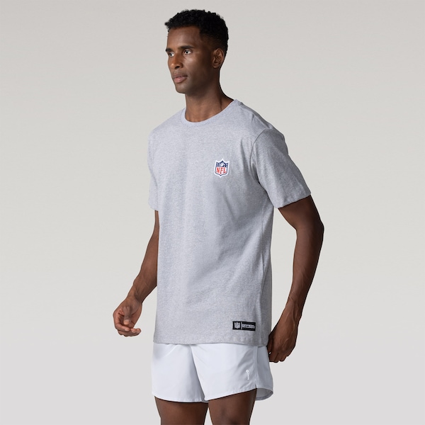 Camiseta NFL Masculina Shield NF263 | Cor: CINZA MESCLA | Tamanho: P