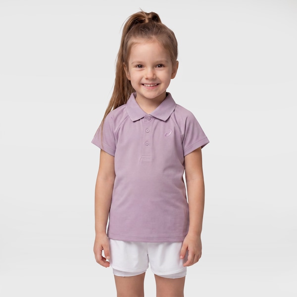 Camisa Polo Racket Asics Menina | Cor: LILAS | Tamanho: 14